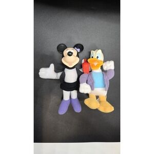 VINTAGE Disney House of Mouse Minnie & Donald Plush Figure McDonalds Toy Lot